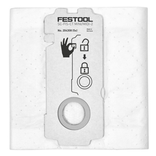 Picture of Festool Selfclean Filter Bag SF-FIS-CT Mini/Midi-2/5 Pack of 5