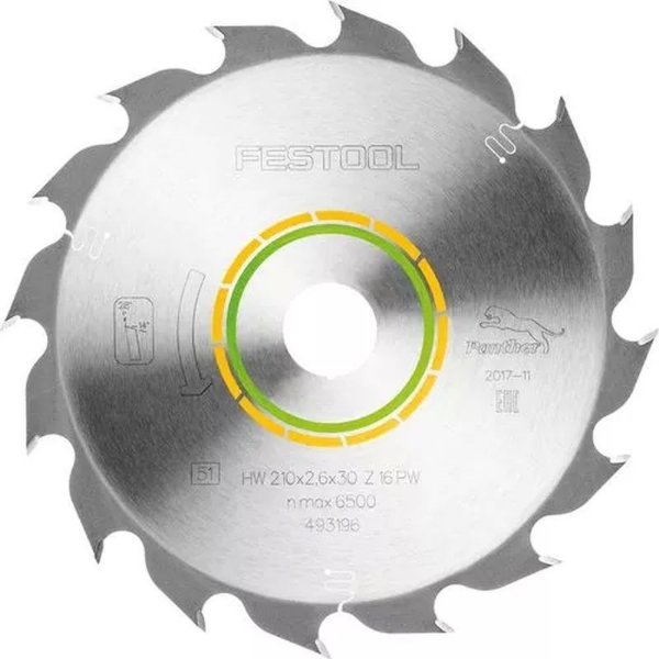Picture of FESTOOL 210X2,6X30 PW16PANTHER SAW BLADE