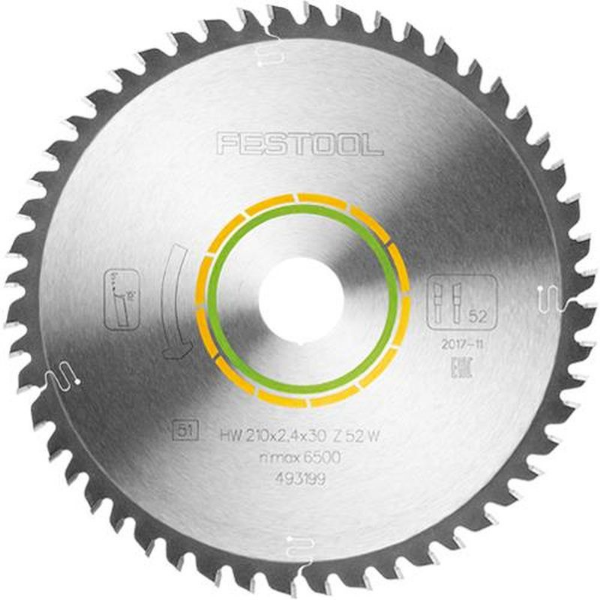 Picture of FESTOOL 493199 FINE TOOTH SAW BLADE - W52FESTOOL 210X2.4X30 W52