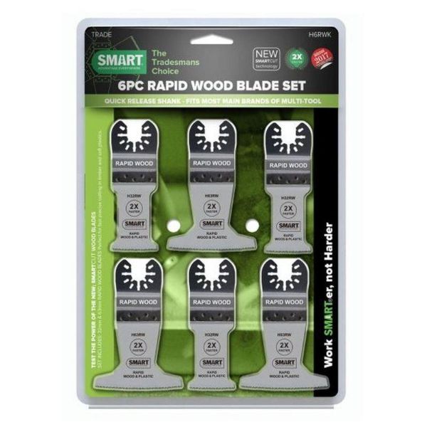 Picture of Smart Rapid Wood Multi-Tool Blade 6 Piece Set - 3 x 32RW & 3 x 63RW