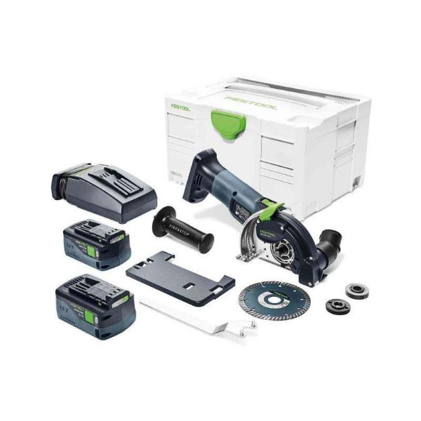 Picture of FESTOOL DSC-AGC 18-125
CORDLESS FREEHAND CUTTING
C/W 2 X 5.2 BATTS, CHARGER