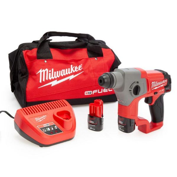 Picture of MILWAUKEE M12CH-202B  SDS DRILL
2 X2 KIT