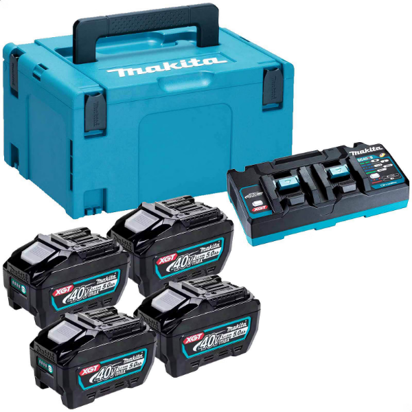 Picture of MAKITA 191U20-2 DC40RB TWIN CHARGER/4X5.0AH/MAKPAC
BL4050F X 4 1 X DC40RB 1 X MAKPAC 3