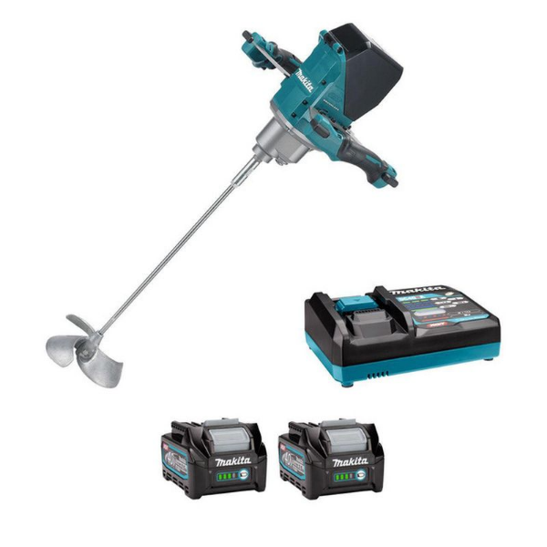 Picture of MAKITA  UT001GT201 40VMAX MIXER WITH  2X 5.0AH BATTERY AND DC40RA CHARGER
40 VOLT 2 X BL4050F 1 X DC40RA