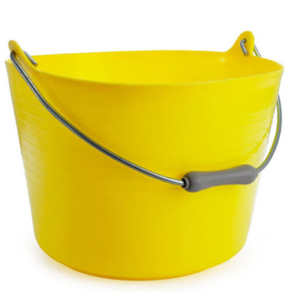 Picture of Gorilla TT4 Yellow Flexible Bucket With Handle 22L