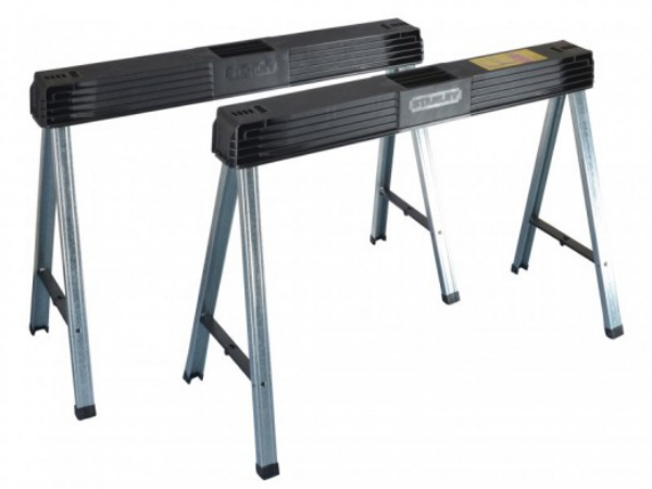 Picture of Stanley Folding Metal Leg Sawhorses (Twin Pack)
