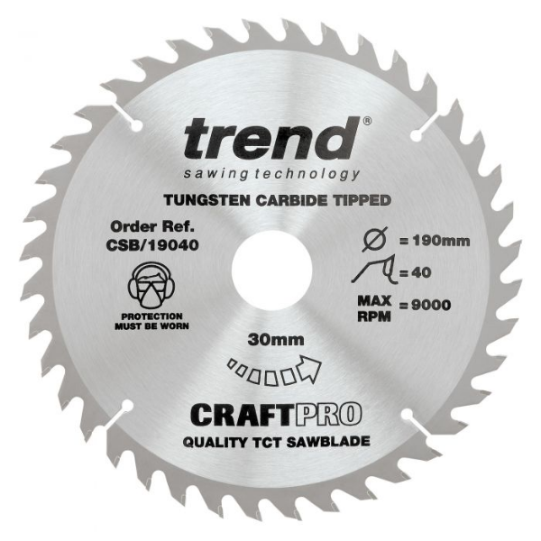 Picture of Trend Craft Saw Blade for Wood
40T