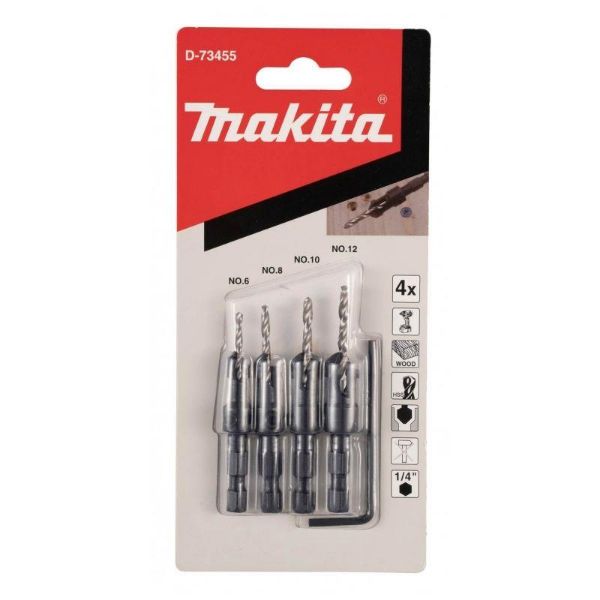 Picture of Makita D-73455 4 Piece Quick Change Countersink Set