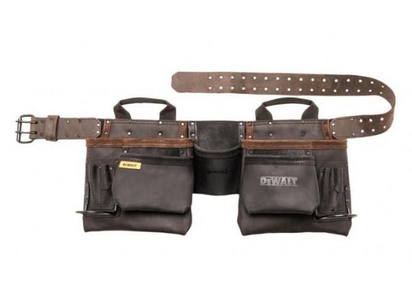 Picture of Dewalt DWST50112 Pro Leather Tool Apron / Belt - Nubuck Brown