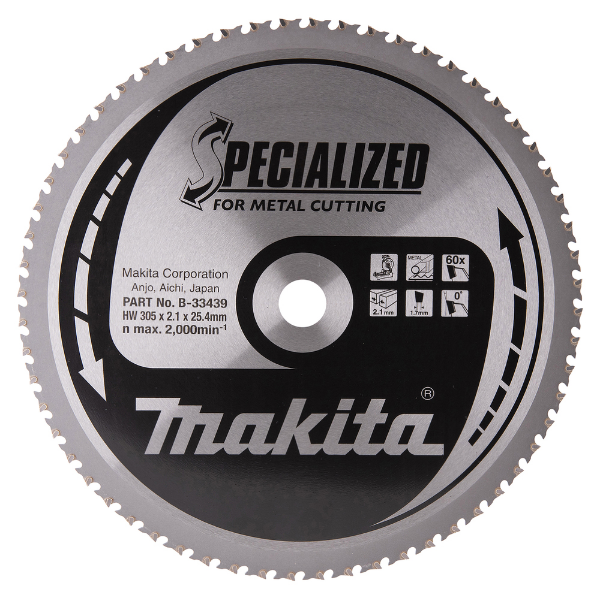 Picture of Makita Mitre Saw Blade 305mm x 25.4mm x 60T
To Suit LC1230 
