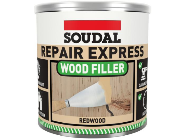 Picture of Soudal Repair Express 2 Part High Performance Wood Filler - Redwood 1,5kg