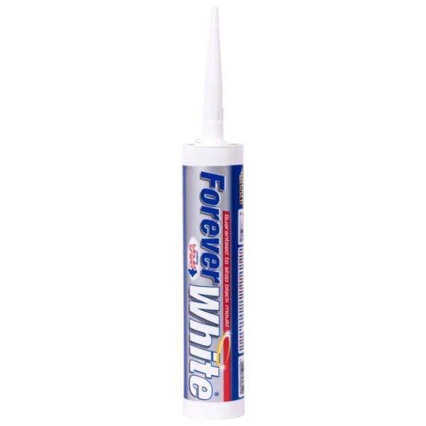 Picture of Everbuild Forever White Anti Fungicide Silicone Sealant - White 295ml