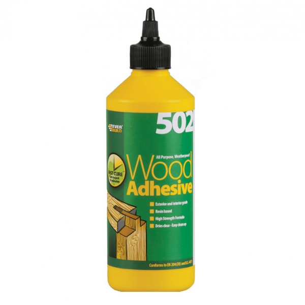 Picture of Everbuild 502 Resin Based Waterproof PVA Adhesive - White 1ltr