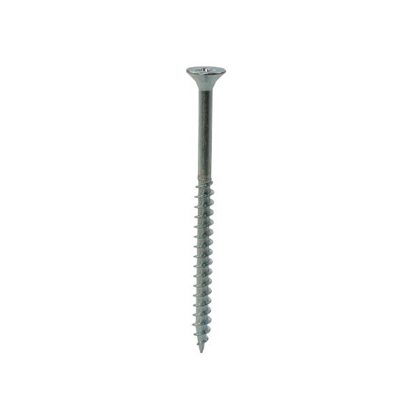 Picture of 4.5 X 80 Chipboard Woodscrew PZ2 Double Countersunk ZINC Box 100