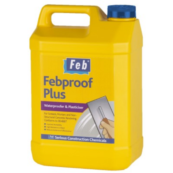 Picture of Febproof Plus Waterproofer & Mortar Plasticiser 5ltr