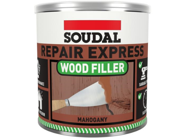 Picture of Soudal Repair Express 2 Part High Performance Wood Filler - Mahogany 1.5kg