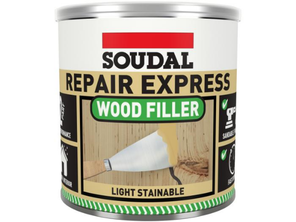 Picture of Soudal Repair Express 2 Part High Performance Wood Filler - Light Stainable 1.5kg