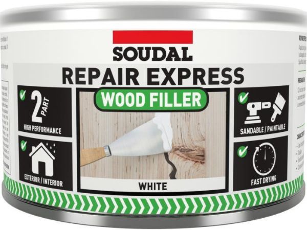 Picture of Soudal Repair Express 2 Part High Performance Wood Filler - White