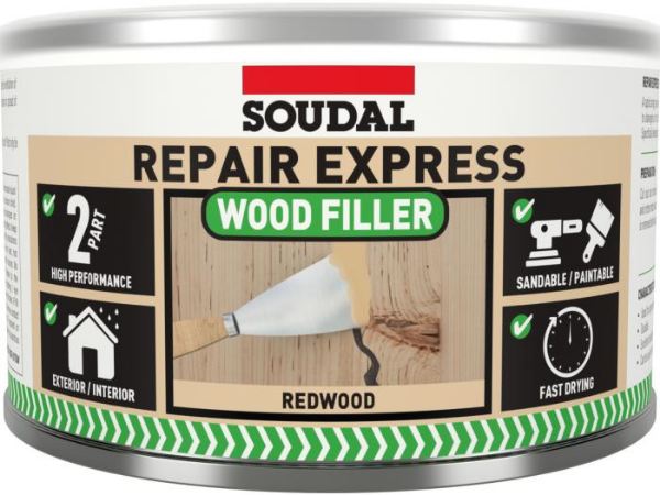 Picture of Soudal Repair Express 2 Part High Performance Wood Filler - Redwood 500gm