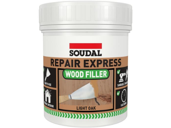 Picture of Soudal Repair Express 1 Part Multi Purpose Wood Filler - Light Oak 400gm