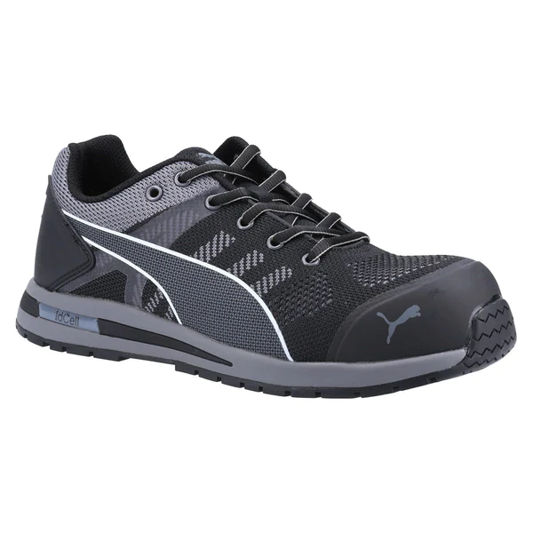 Picture of Puma Elevate Knit Low Safety Trainer - Black Szie 11