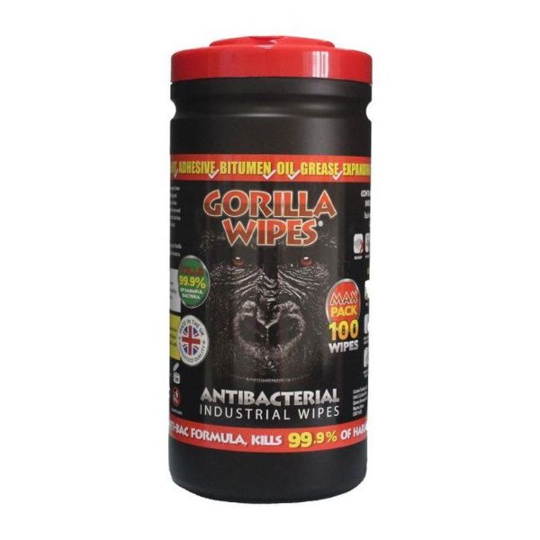 Picture of Gorilla Wipes Anti-Bac Tub - White