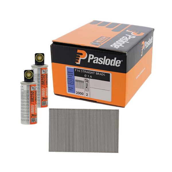 Picture of Paslode IM65 F16 Straight Brads - Stainless Steel 38mm Box 2000