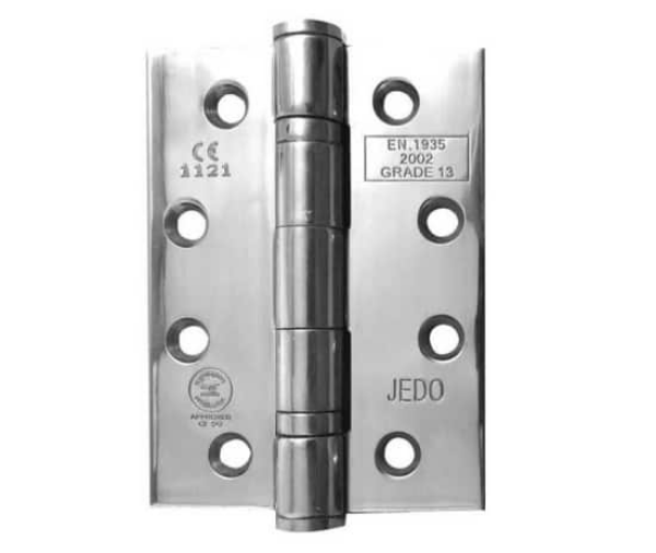 Picture of Frelan Grade 13 - 2 Ball Bearing Butt Hinges - Polished Stainless Steel 102mm Per Pair