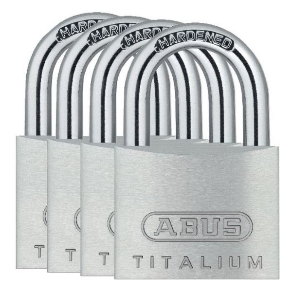 Picture of Abus 64TI/40 Padlock Titalium Key Differ Std Shackle Quad Card Pack