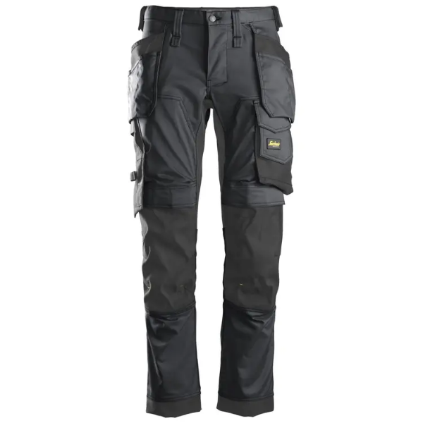 Picture of Snickers 6241 AllRoundWork Stretch Holster Pocket Trousers -  Steel Grey/Black W31 L30