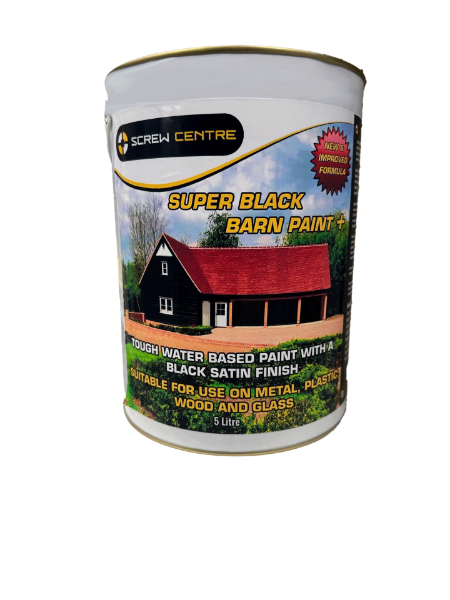 Picture of Screw Centre Super Black Barn Paint 5 Litre