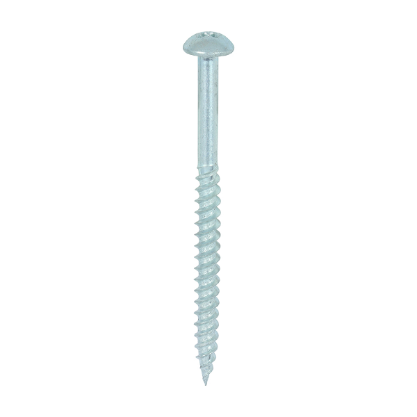 Picture of Twinthread Round Head Woodscrew - PZ2 - Zinc - Box 200 10 x 2.1/2"