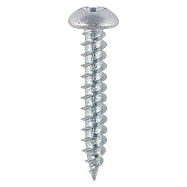 Picture of Twinthread Round Head Woodscrew - PZ2 - Zinc - Box 200 - 10 x 1"