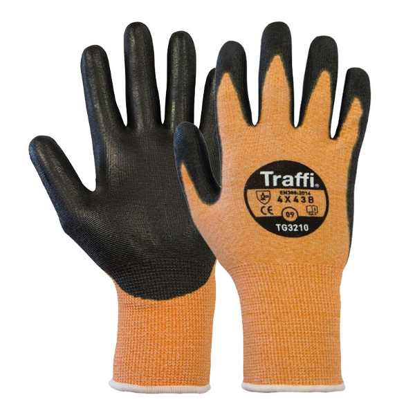 Picture of Traffiglove Amber X-Dura PU Palm Coated Glove TG3210 (4.X.4.3.B) SIZE 9