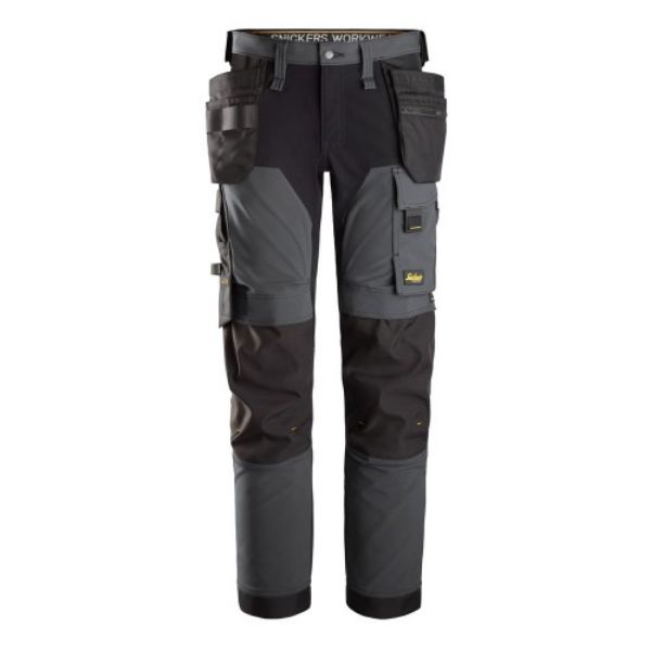 Picture of Snickers 4 Way Stretch Trouser Grey/Black  30" Reg