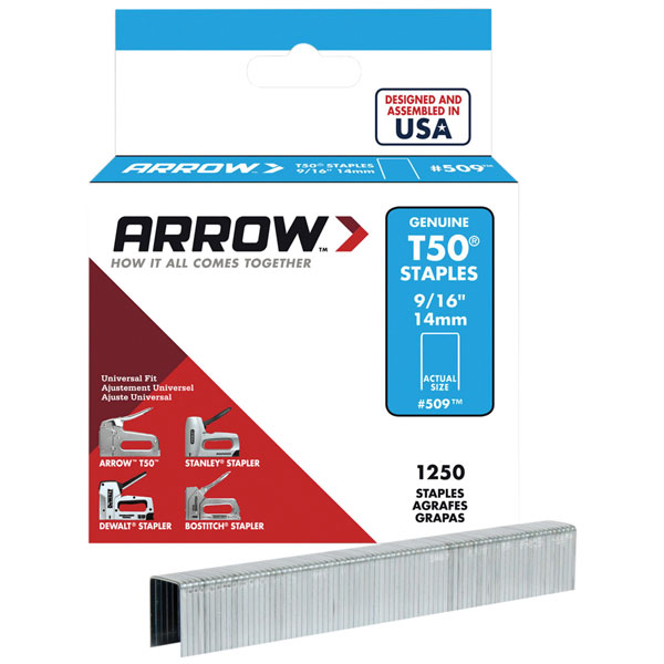 Picture of Arrow T50 Staples 14mm 9/16" (1,250)