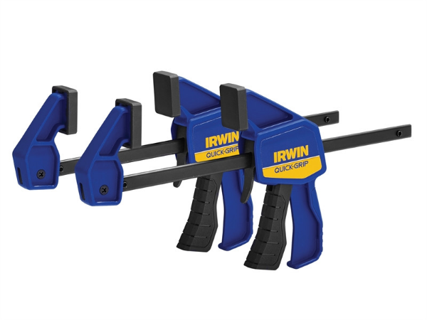 Picture of Irwin Quickgrip Quick Change Medium Duty Bar Clamps - Twinpack - 12"