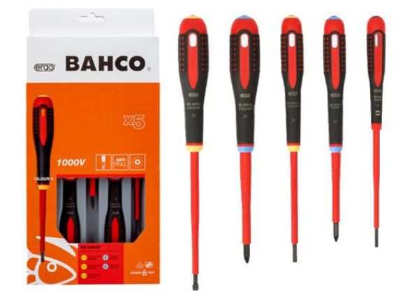 Picture of Bahco BE-9882S Ergo VDE 5pc Insulated Screwdriver Set