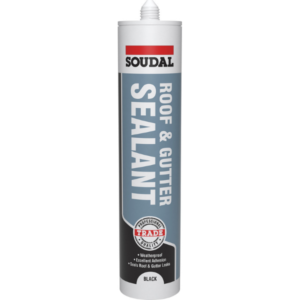 Picture of Soudal Roof & Gutter Sealant - Black 310ml