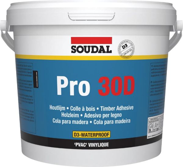 Picture of Soudal PRO30D D3 Waterproof PVA Glue - White