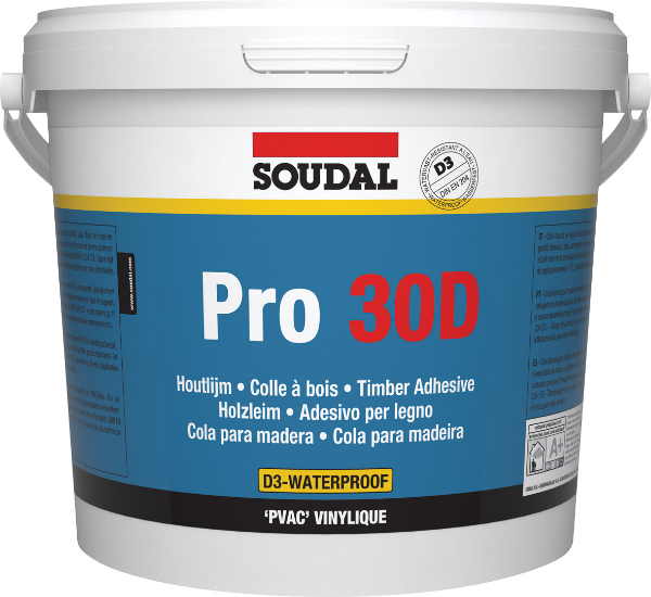 Picture of Soudal PRO30D D3 Waterproof PVA Glue - White 5kg