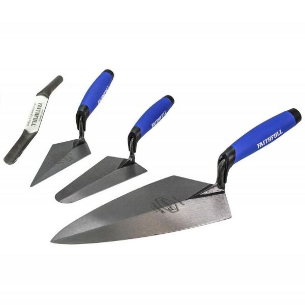 Picture of FAI/FULL 4PC PROFESSIONAL BRICK TROWEL SET