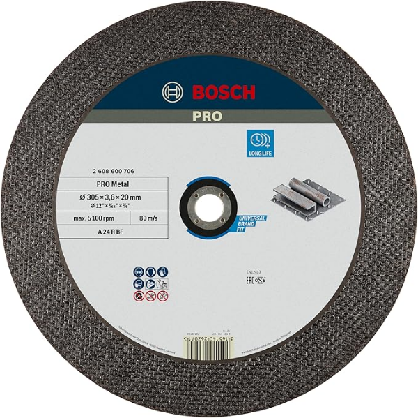 Picture of Bosch 305 x 20mm Flat Metal Cutting Disc 