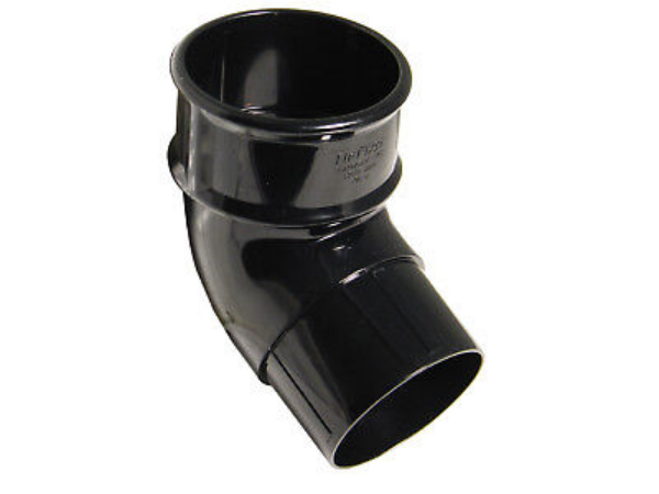 Picture of Floplast 80mm Round 112.5Deg Offset Downpipe Bend - Black