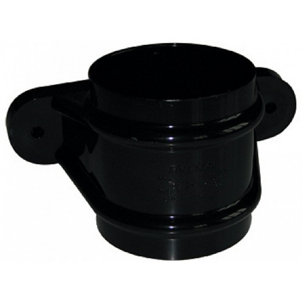 Picture of Floplast Round Downpipe Connector - with Lugs - Black