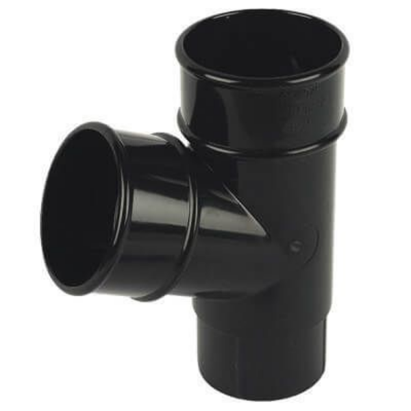 Picture of Floplast Round Downpipe Y Branch - Black