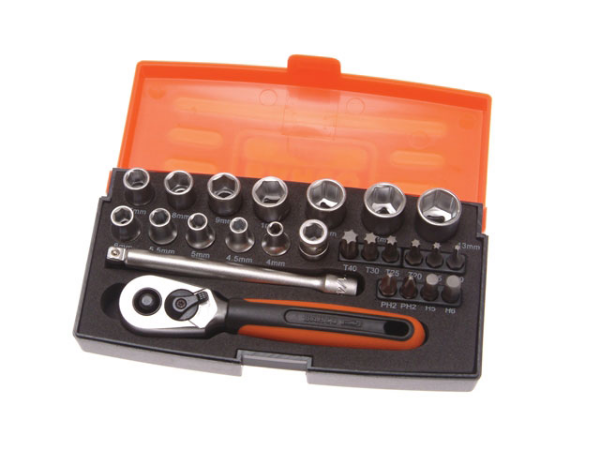 Picture of Bahco SL25 1/4" Socket Set - 25pc