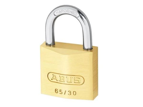 Picture of Abus 65/30 Padlock 30mm Brass Key Differ Std Shackle