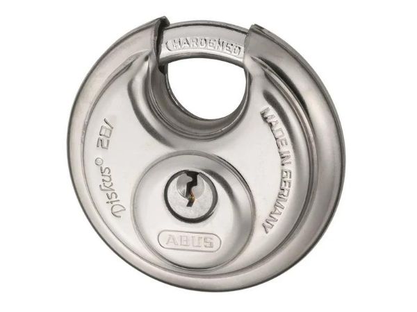 Picture of Abus 28/70 Diskus Padlock 70mm S/Steel Key Differ Std Shackle