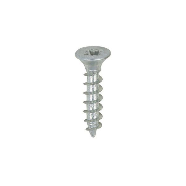 Picture of 3.0 X 15MM "ZINC" CHIPBOARD SCREWS POZI CSK - ( BOX 200 ) 